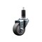 Service Caster 3'' SS Thermoplastic Rubber Wheel Swivel 1-1/4'' Expanding Stem Caster SCC-SSEX20S314-TPRB-114 - alternate 1